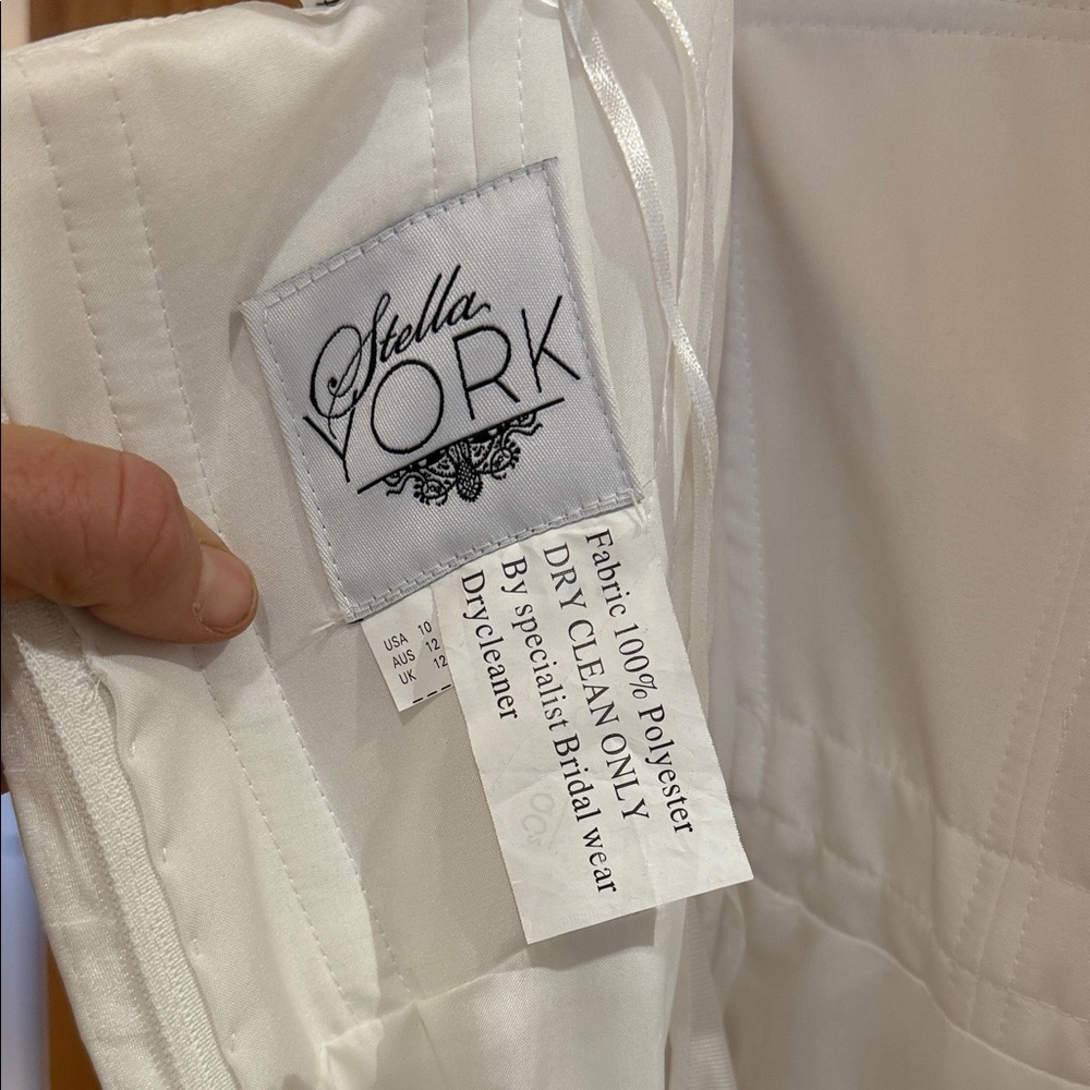 Stella York Strapless White Gown - Picture 3 of 6
